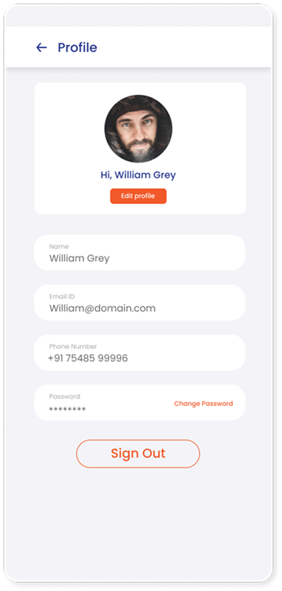 Settings screen